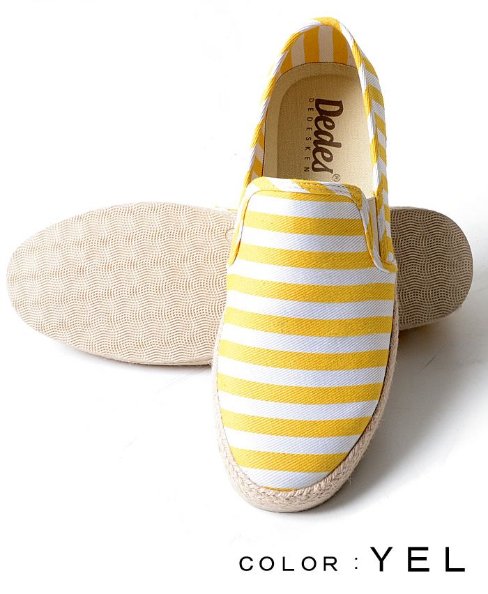 DEDES(デデス)ジュート巻きスリッポン(スニーカー)/全3色