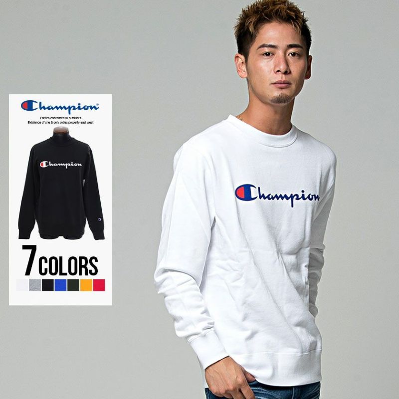 Champion(チャンピオン)フルロゴクルーネックスウェットシャツ/全7色