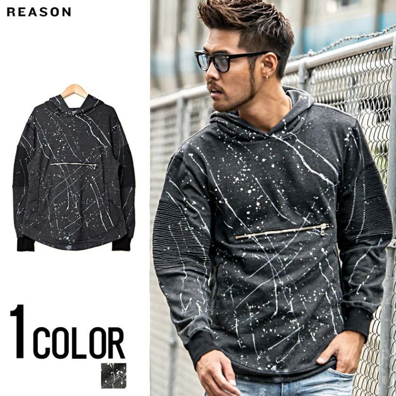 REASON(リーズン)CYPRESS SPLATTER MOTO HOOD/全1色