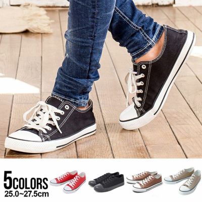 Bitter select(ビターセレクト)キャンバスレースアップローカットスニーカー/全5色