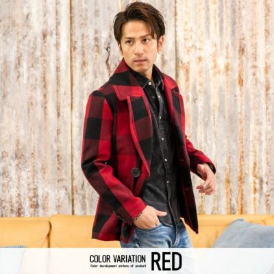 TMT(ティーエムティー)BUFFALO CHECK PEA COAT/全2色