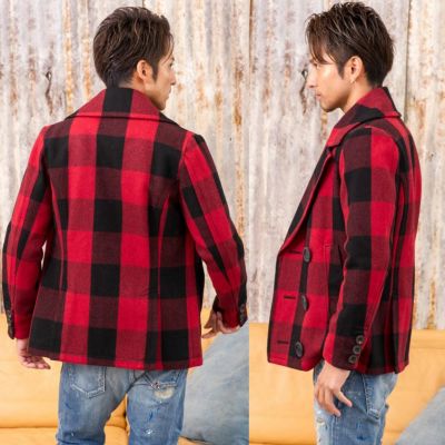 TMT(ティーエムティー)BUFFALO CHECK PEA COAT/全2色