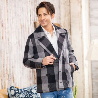 TMT(ティーエムティー)BUFFALO CHECK PEA COAT/全2色