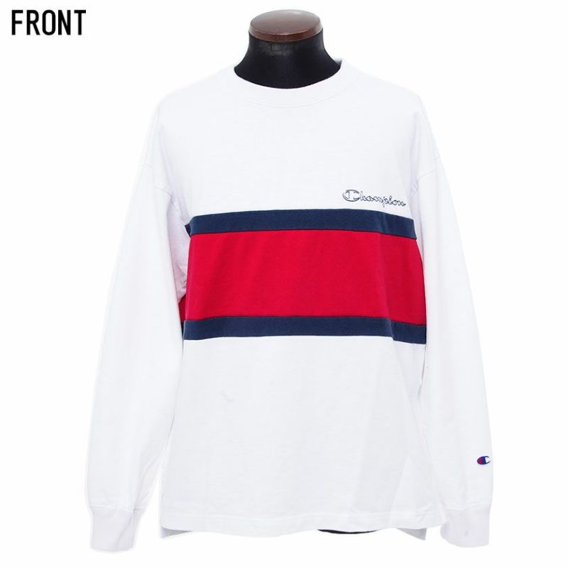 Champion(チャンピオン)切替デザインロングスリーブTシャツ /全4色