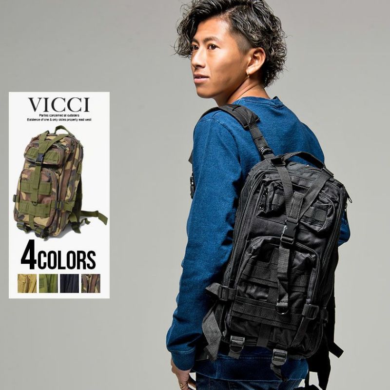 VICCI(ビッチ)ミリタリーバックパック/全4色