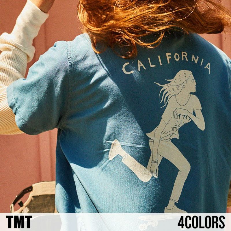 TMT(ティーエムティー)CALIFORNIA PRINT RAYON S/SL SHIRTS/全4色