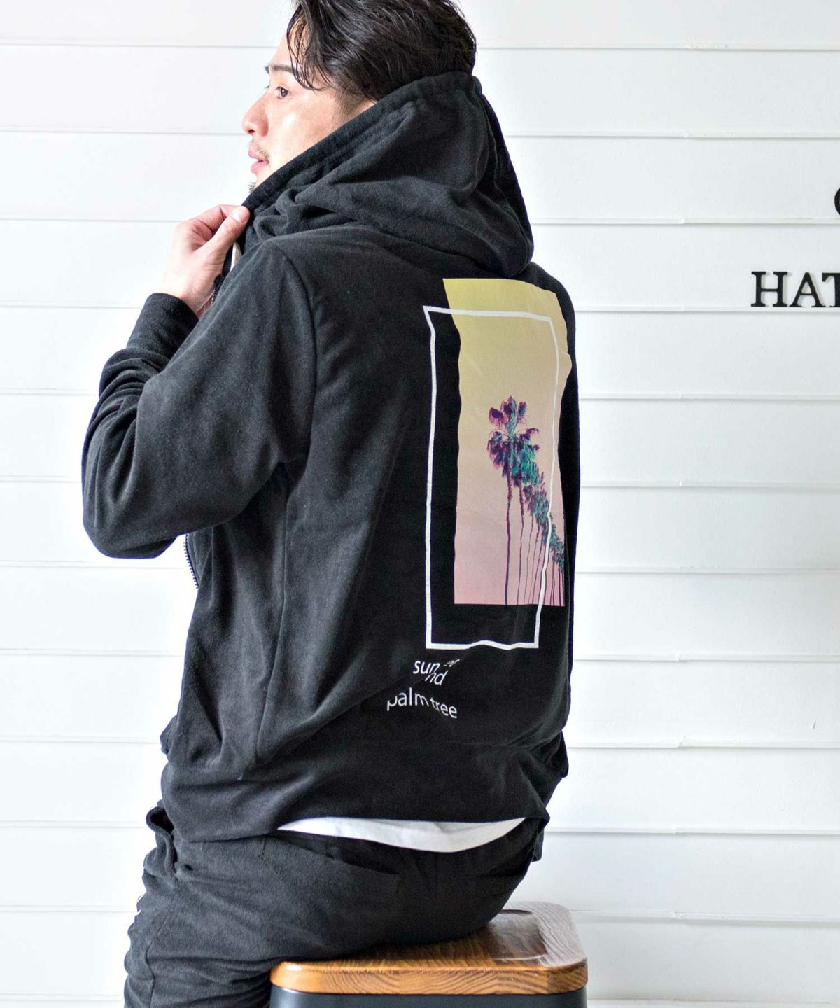 CavariA(キャバリア)パイル地ジップアップパーカー/全4色