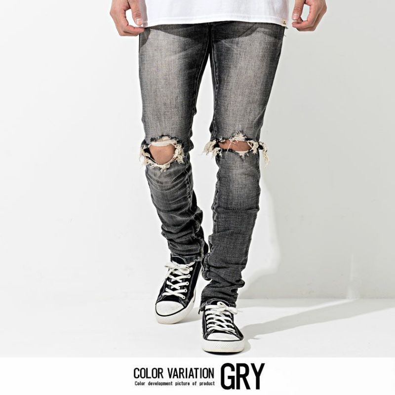 mnml(ミニマル)M1 DENIM STRETCH GREY/全1色