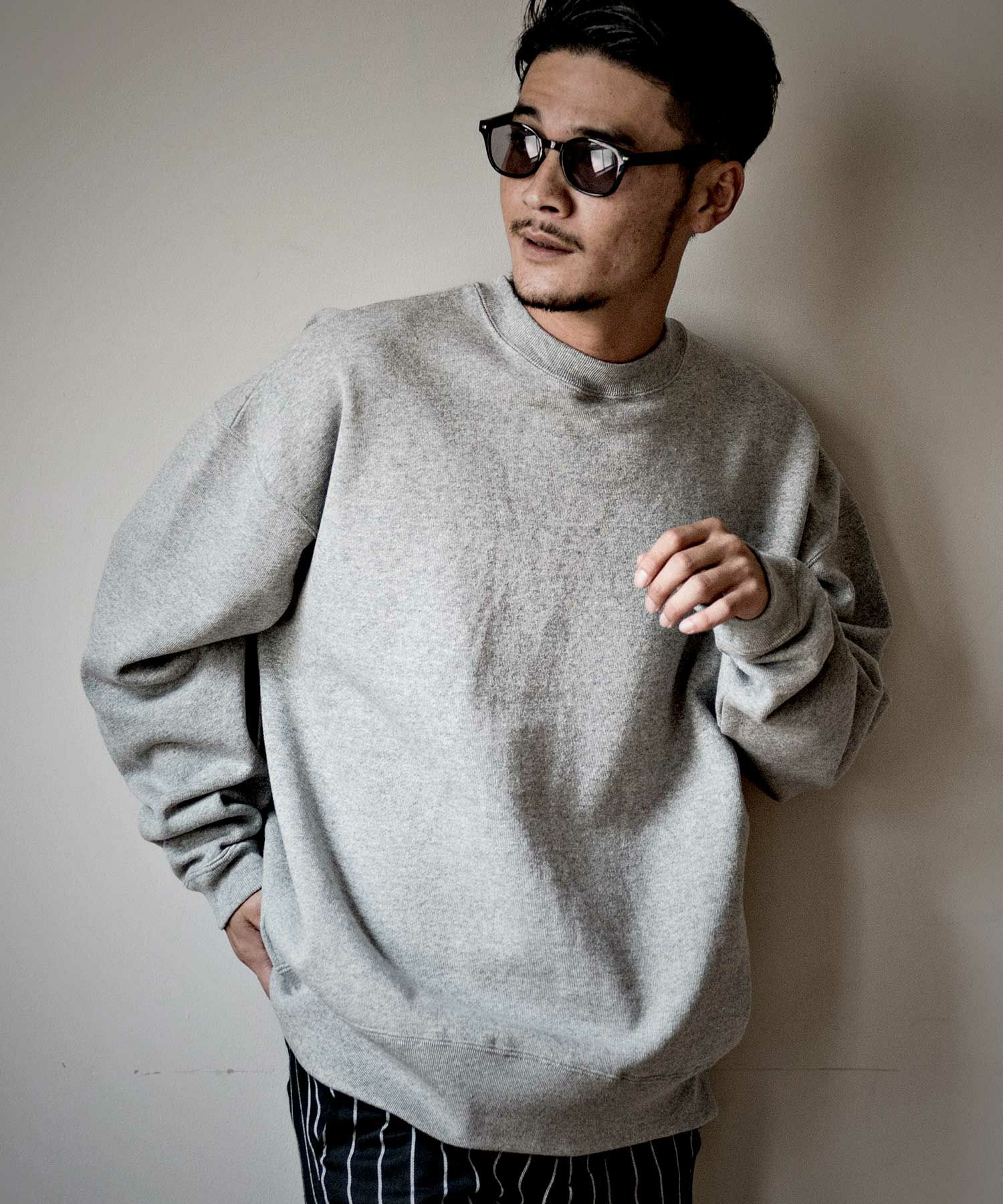 CavariA(キャバリア)USAコットン裏起毛ビッグシルエットトレーナー/全9色