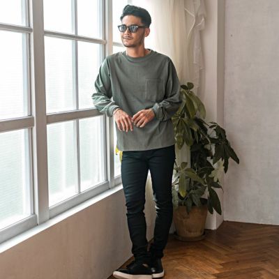 カジュアルなコーデに♪【LOUISVUITTON】クルーネックTシャツ Goodwear(グッドウェア)USAコットンポケット付きビッグ