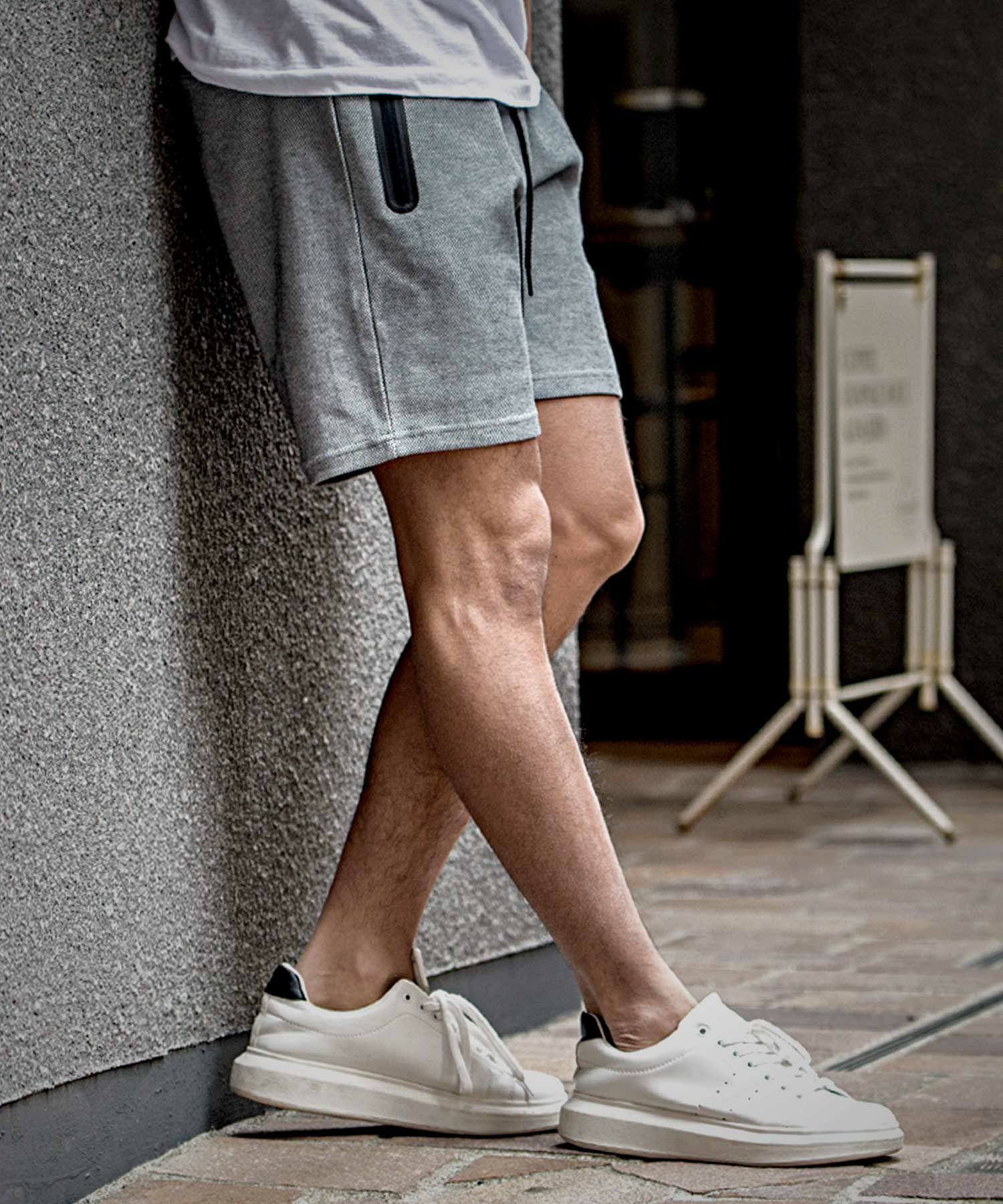 CavariA(キャバリア)止水ジップポケット付きストレッチショーツ/全3色