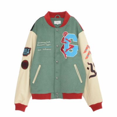 美品 クライミー ウールジャケット ジップ 刺繍 Mサイズ GRIMEY(グライミー)SINGGANG JUNCTION WOOL BASEBALL JACKET/全2色