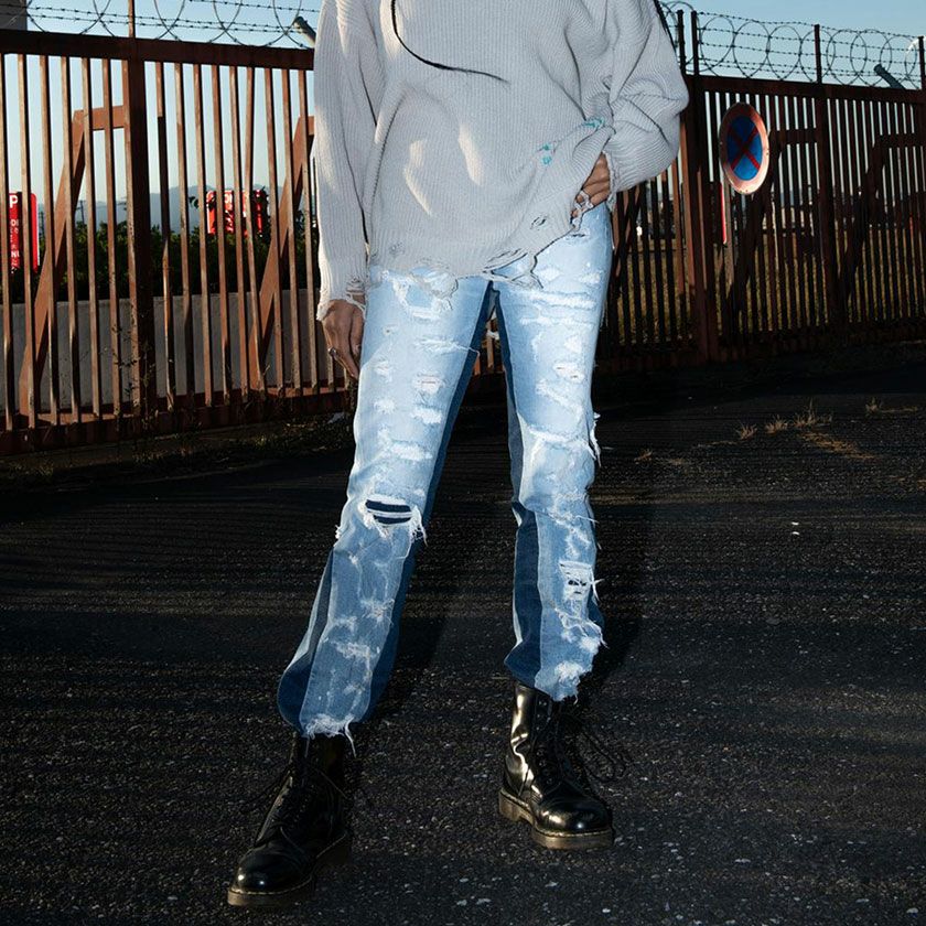 RAZZIS(ラズ)ダメージデニム/全2色