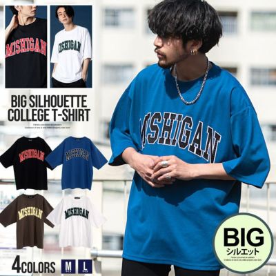 CavariA(キャバリア)シルケットポンチクルーネック半袖ドロップショルダービッグTシャツ/全4色