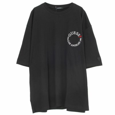 GUESS(ゲス)サークルロゴクルーネック半袖ビッグTシャツ/全3色
