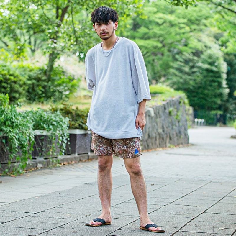 高密度 ハイストレッチナイロン 切替ショートパンツ　サイズ52 高密度 ハイストレッチナイロン 切替ショートパンツ サイズ52