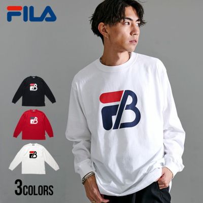 BE:FIRST×FILA ビーファースト×フィラ ロゴプリントスウェット白-