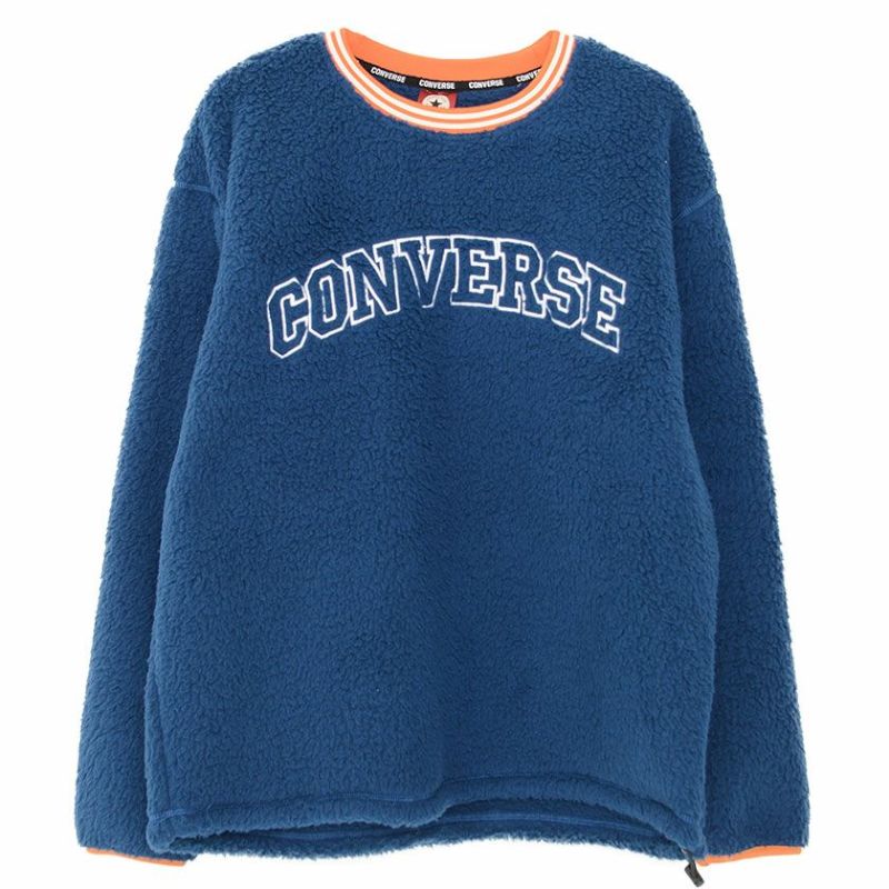 CONVERSE(コンバース)襟リブラインカレッジボアトレーナー/全4色