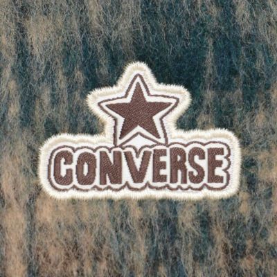 CONVERSE(コンバース)ジャガードチェックワンポイントワッペン付き