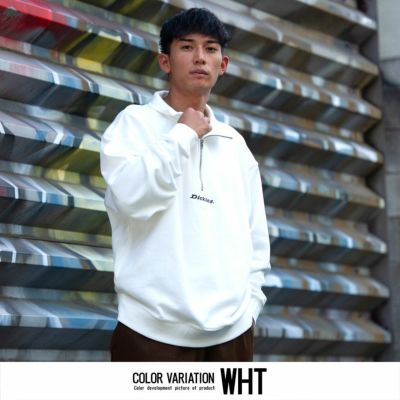 スウェット メンズ Dickies(ディッキーズ)裏毛ハーフジップトレーナー