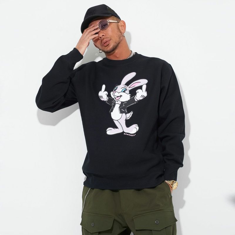 DOM REBEL(ドムレーベル )RZBBIT SWEAT SHIRTS/全1色