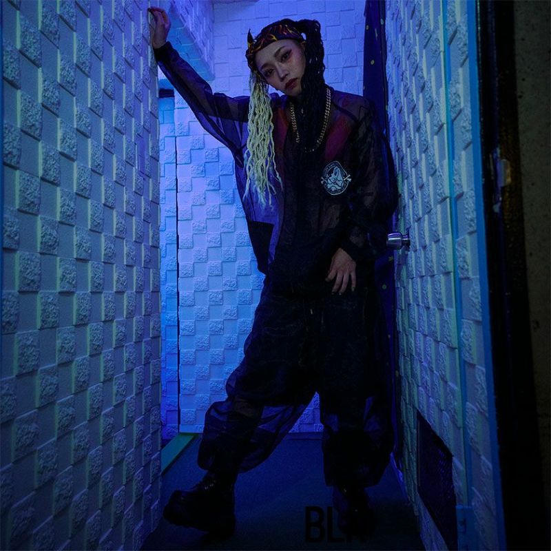 ブルゾン メンズ GALFY(ガルフィー)スケスケセクハラカラフルMA-1/全3色