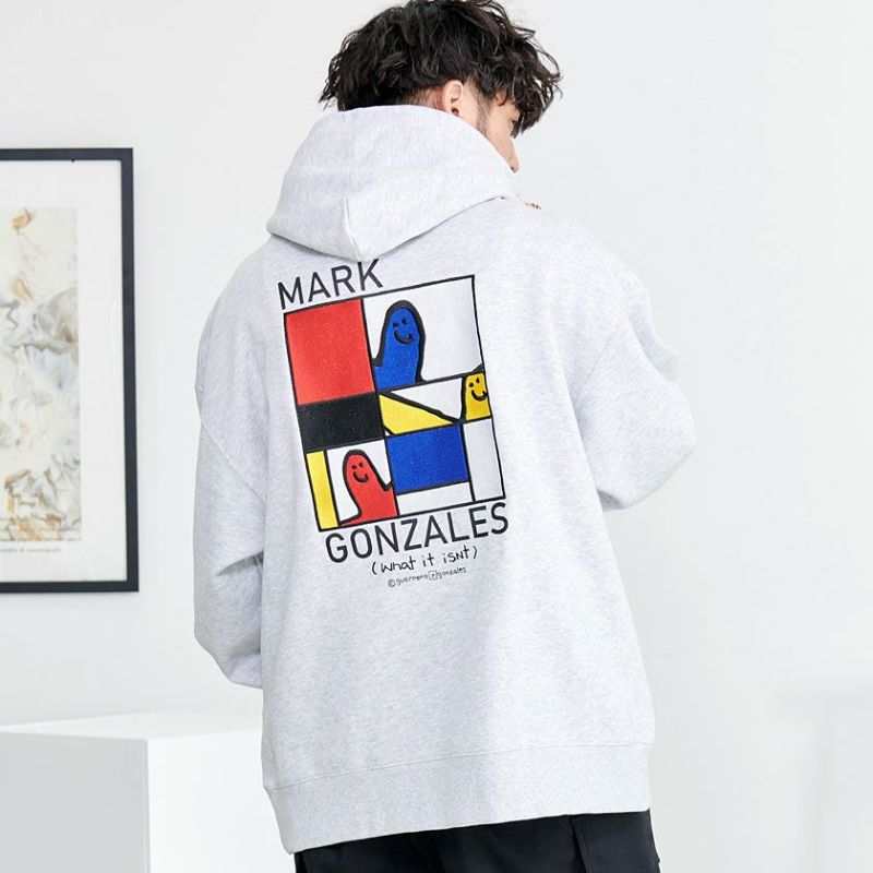 MARK GONZALES(マークゴンザレス)裏起毛BIGパーカー/全4色