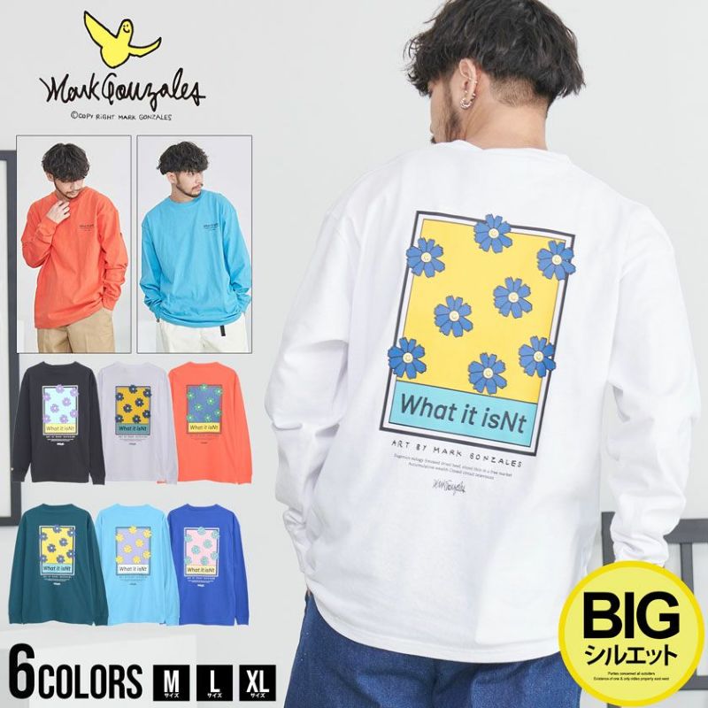 MARK GONZALES(マークゴンザレス)フラワーフレームL/S TEE/全6色