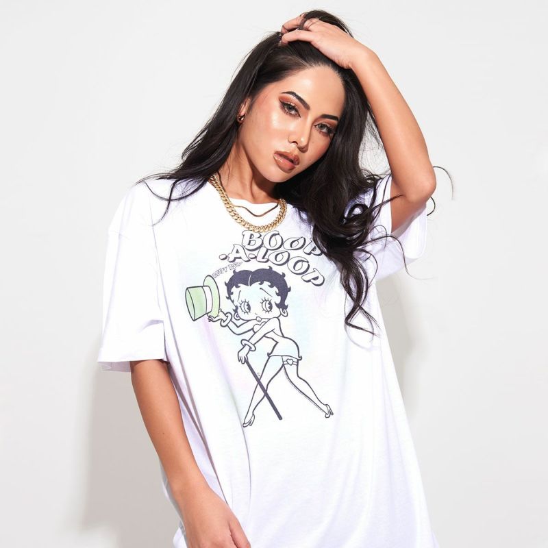 American Classics(アメリカンクラシックス)BETTY BOOP GREEN　HAT　LIGHTWEIGHT T-SHIRT/全1色