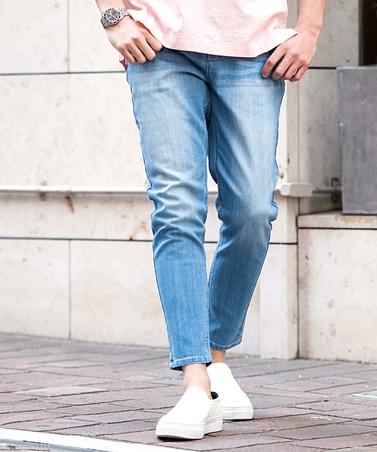 CavariA(キャバリア)ウルトラストレッチアンクルデニムパンツ/全4色