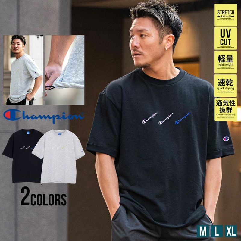 Champion(チャンピオン)スウェットロゴ半袖Tシャツ/全2色