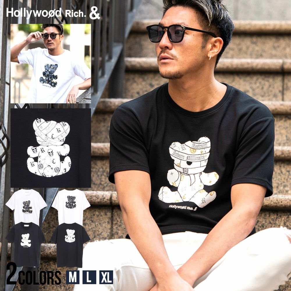Hollywood rich.&(ハリウッドリッチ)スムスパンクベア半袖TEE/全2色