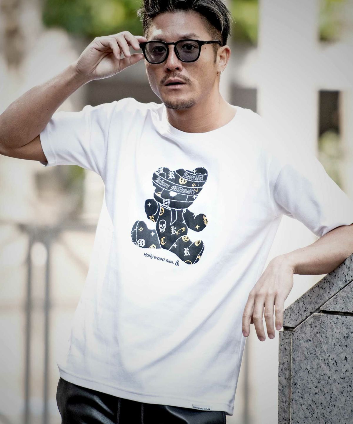 Hollywood rich.&(ハリウッドリッチ)スムスパンクベア半袖TEE/全2色