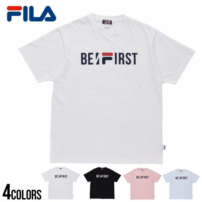 FILA×BE:FIRST(フィラ×ビーファースト)フロントロゴSS TEE/全4色
