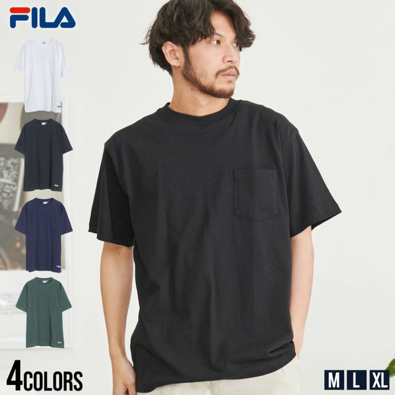 FILA(フィラ)ポケット付き半袖Tシャツ/全4色