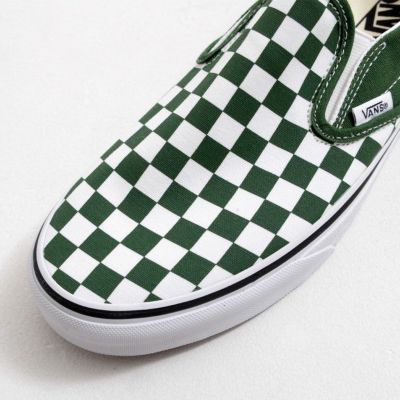 VANS(バンズ)Classic Slip-On COLOR THEORY CHECKERBOARD GREENER