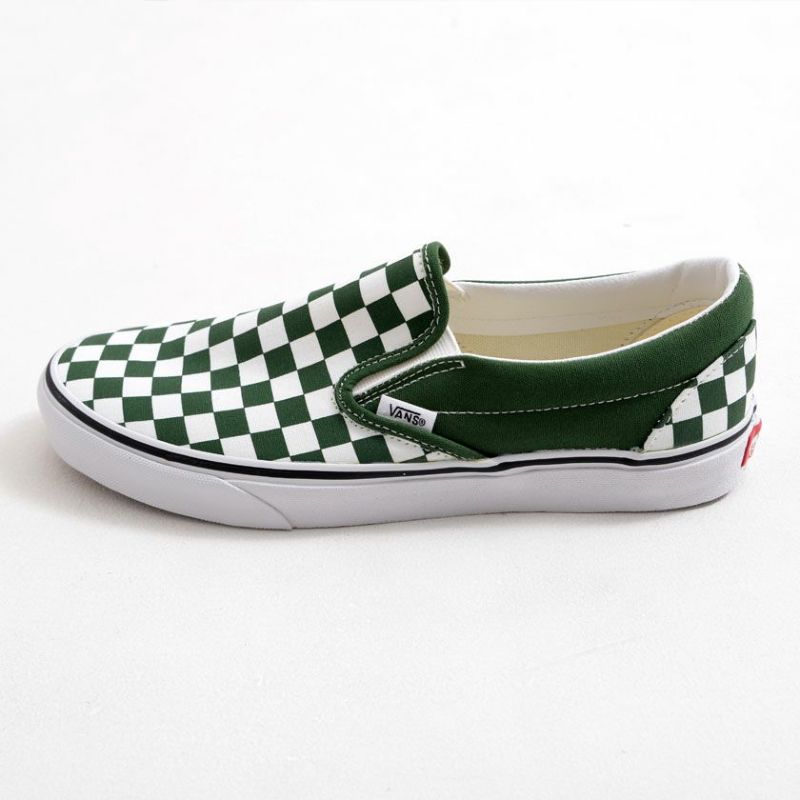 VANS(バンズ)Classic Slip-On COLOR THEORY CHECKERBOARD GREENER