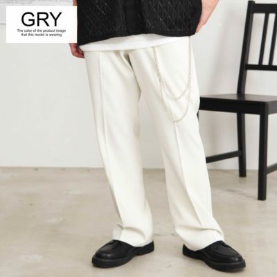 CavariA(キャバリア)チェーン付きフレアスラックス/全3色
