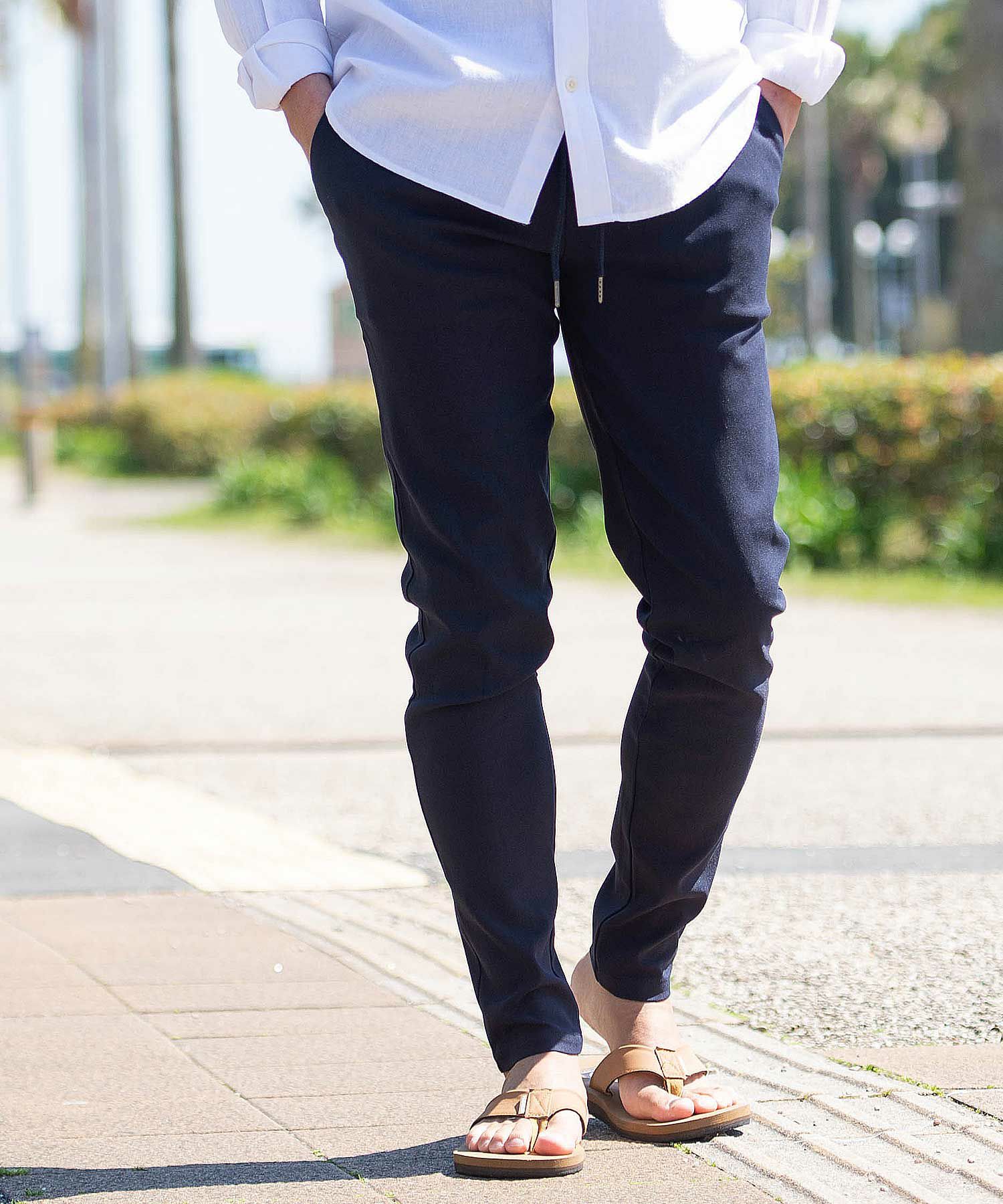 CavariA(キャバリア)接触冷感ストレッチスキニーパンツ/全4色 