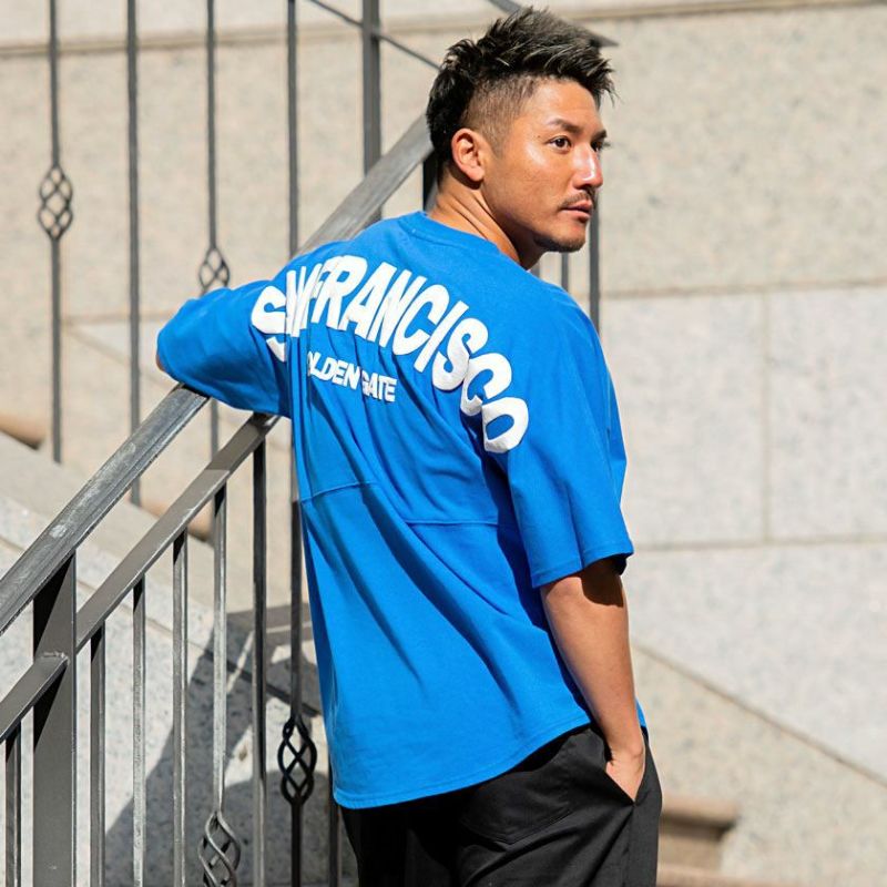 CavariA(キャバリア)バックロゴ発泡プリントTEE/全6色