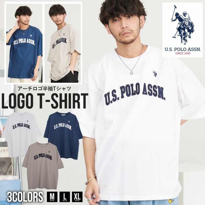 U.S. POLO ASSN.(ユーエスポロアッスン)アーチロゴクルーネック半袖Tシャツ/全3色