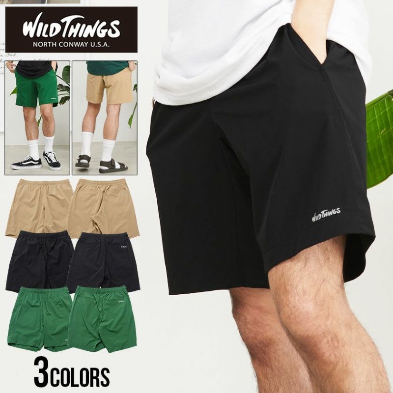 WILD THINGS(ワイルドシングス)ELASTIC NYLON BASE SHORTS/全3色