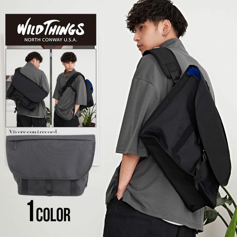 WILD THINGS(ワイルドシングス)POLY CORDURA MESSENGER BAG//全1色