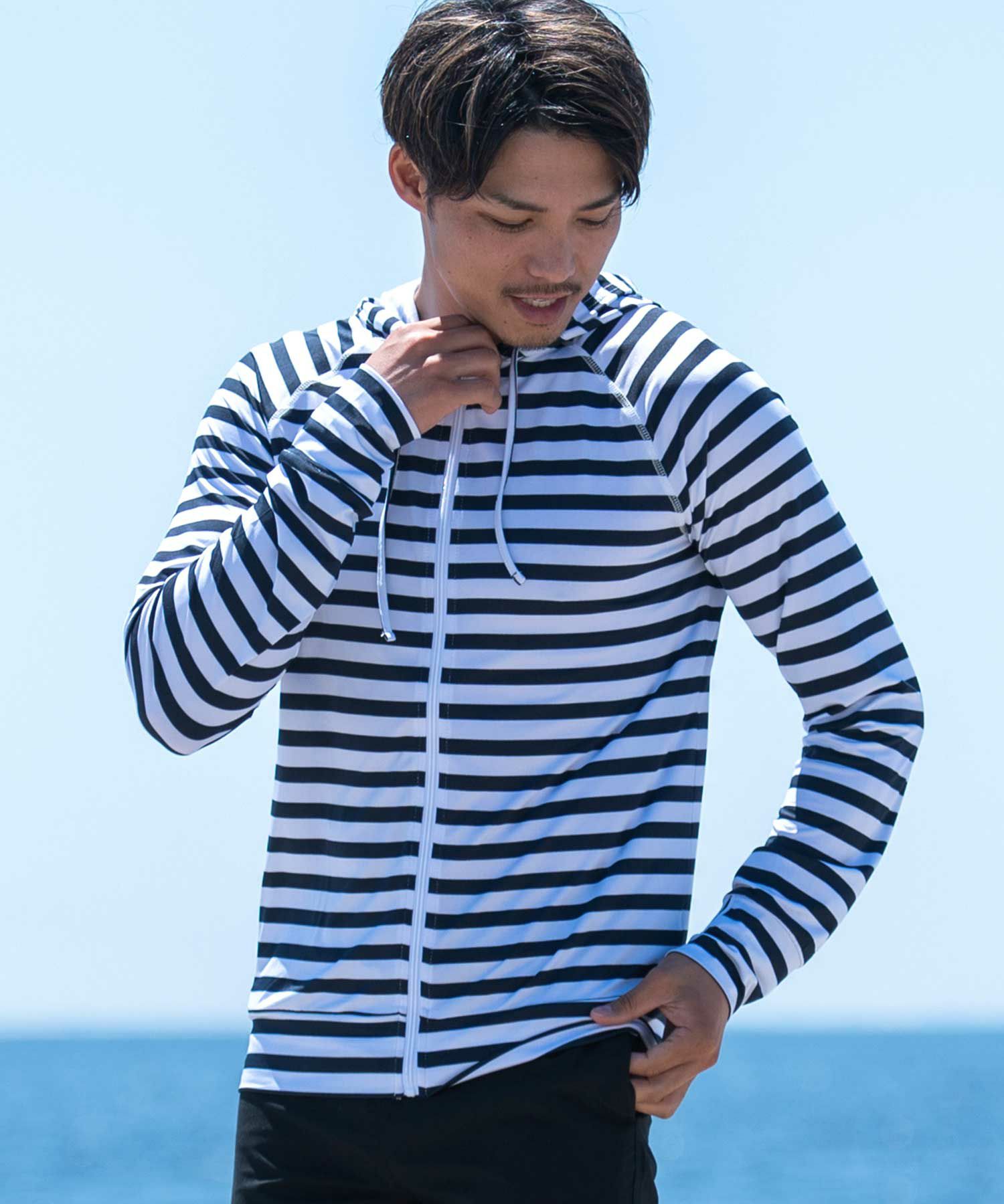 VICCI(ビッチ)ラッシュガード長袖ジップアップパーカー/全9色