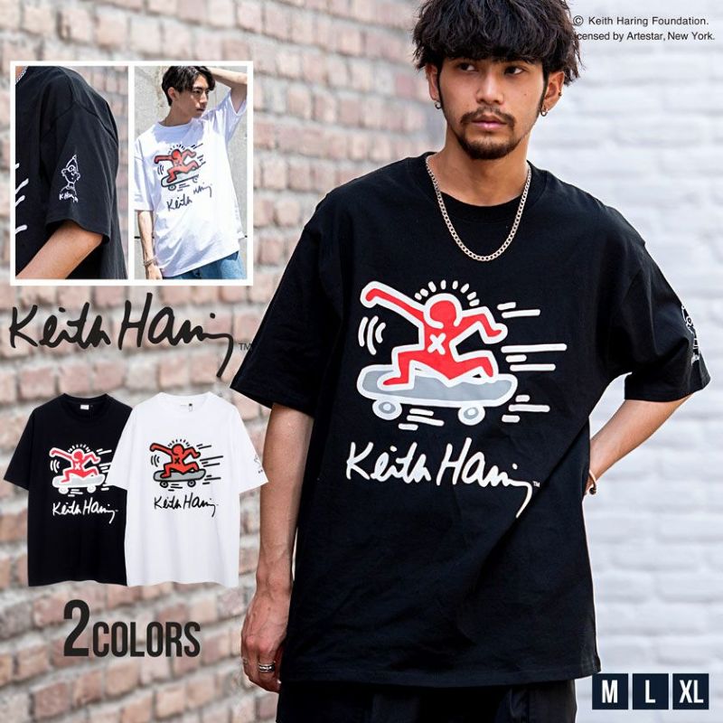 Keith Haring(キースへリング)ロゴプリントＴシャツ/全2色