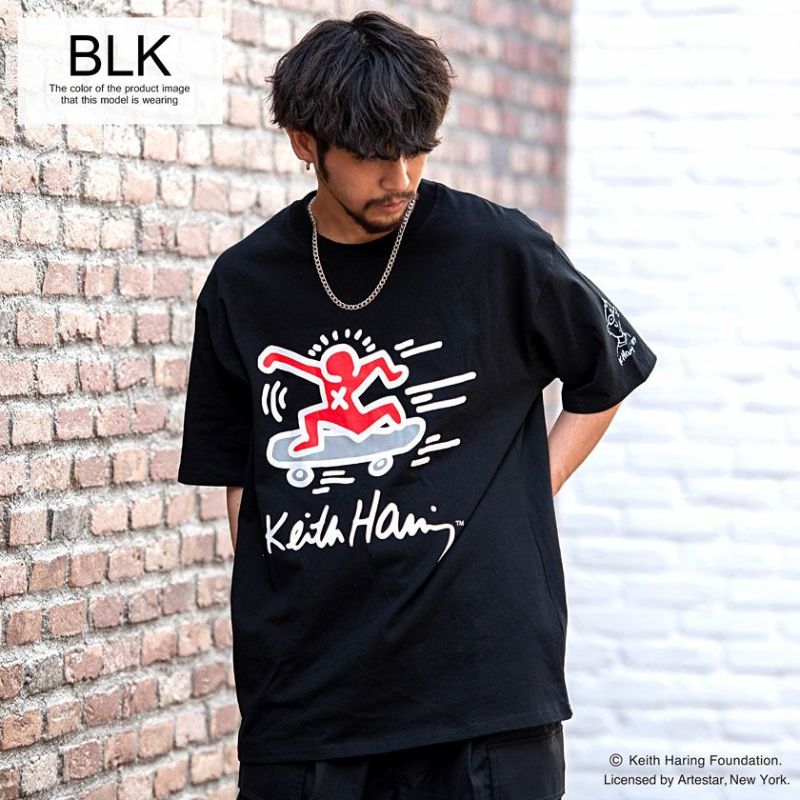 Keith Haring(キースへリング)ロゴプリントＴシャツ/全2色