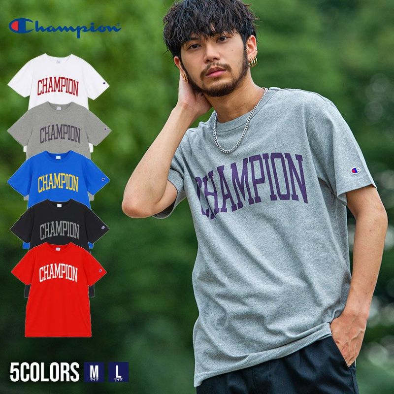 Champion(チャンピオン)アーチロゴプリント半袖Tシャツ/全5色