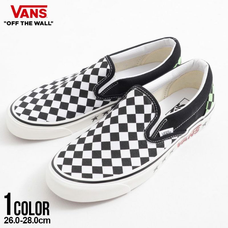 VANS(バンズ)Ua Classic Slip-On 98 Dx Diamond Check Black/White/全1色