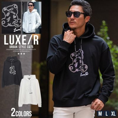 LUXE／R(ラグジュ)ストレッチ布帛半袖パーカー/全3色