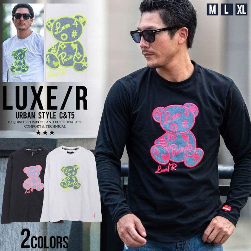 LUXE／R(ラグジュ)デニムベアロンTEE/全2色